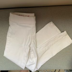 Vineyard Vines girls white jean leggings